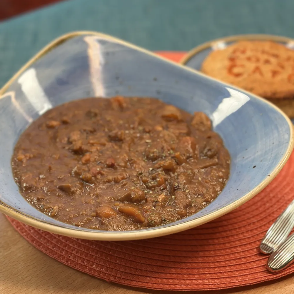 Devon beef and Guinness stew from the Exmoor winter stews menu at the North Coast Café.